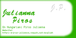 julianna piros business card